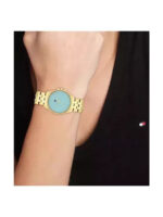 Tommy Hilfiger Γυναικείο Ρολόι 30mm Χρονογράφος Μπαταρίας με Χρυσό Μεταλλικό Μπρασελέ - Image 2