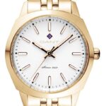 Gant Γυναικείο Ρολόι 32mm Χρονογράφος Μπαταρίας με Χρυσό Μεταλλικό Μπρασελέ - Image 2