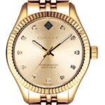 Gant Sussex Γυναικείο Ρολόι 34mm Χρονογράφος Μπαταρίας με Χρυσό Μεταλλικό Μπρασελέ - Image 2