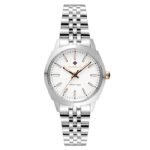 Gant Γυναικείο Ρολόι 32mm Χρονογράφος Μπαταρίας με Ασημί Μεταλλικό Μπρασελέ