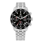 Tommy Hilfiger Sport Ανδρικό Ρολόι 41mm Χρονογράφος Μπαταρίας με Ασημί Μεταλλικό Μπρασελέ