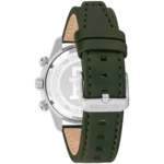 Tommy Hilfiger Ανδρικό Ρολόι Χρονογράφος Μπαταρίας με Πράσινο Δερμάτινο Λουράκι - Image 3