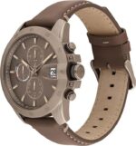 Tommy Hilfiger Ανδρικό Ρολόι Χρονογράφος Μπαταρίας με Καφέ Μεταλλικό Μπρασελέ - Image 2