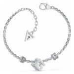 Guess Γυναικείο Βραχιόλι Αλυσίδα από Ατσάλι με Ζιργκόν