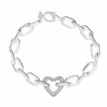 Guess Γυναικείο Βραχιόλι με σχέδιο Καρδιά από Ατσάλι