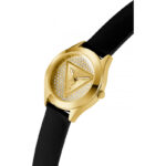 Guess Γυναικείο Ρολόι 34mm Χρονογράφος Μπαταρίας με Χρυσό Καουτσούκ Λουράκι - Image 2