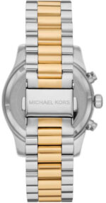 Michael Kors Lexington Γυναικείο Ρολόι 36mm Χρονογράφος Μπαταρίας με Χρυσό Μεταλλικό Μπρασελέ - Image 3