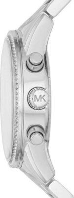 Michael Kors Ritz Γυναικείο Ρολόι 37mm Χρονογράφος Μπαταρίας με Ασημί Μεταλλικό Μπρασελέ - Image 4
