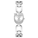 Guess Γυναικείο Ρολόι 22mm Χρονογράφος Μπαταρίας με Ασημί Μεταλλικό Μπρασελέ