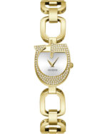 Guess Γυναικείο Ρολόι 22mm Χρονογράφος Μπαταρίας με Χρυσό Μεταλλικό Μπρασελέ