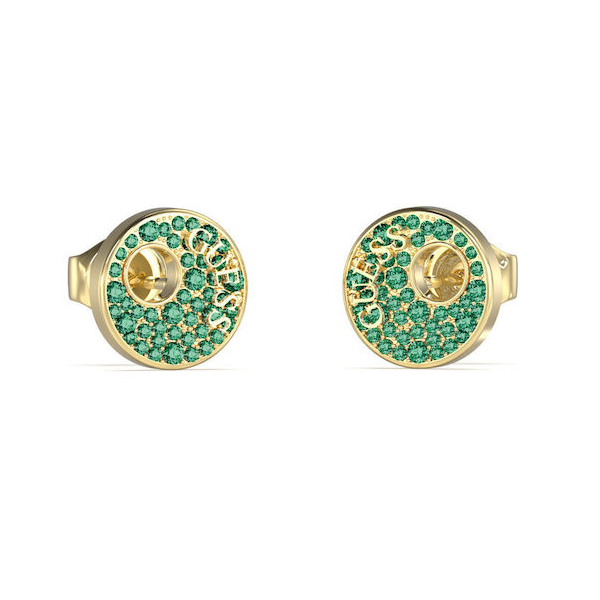 20250913154630_guess_skoularikia_apo_atsali_epichrysomena_me_petres_jube05228jwyggnt_u Guess Σκουλαρίκια από Ατσάλι Επιχρυσωμένα με Πέτρες - Image 1