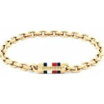 Tommy Hilfiger Ανδρικό Βραχιόλι από Ατσάλι Επιχρυσωμένο