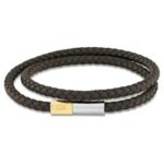 Calvin Klein Ανδρικό Βραχιόλι Καφέ Δέρμα