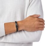 Emporio Armani Signature Ανδρικό Βραχιόλι από Δέρμα - Image 2