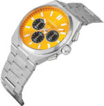 Thorton Ανδρικό Ρολόι Χρονογράφος Μπαταρίας με Ασημί Μεταλλικό Μπρασελέ - Image 2