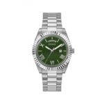 Guess Connoisseur Ανδρικό Ρολόι 42mm Χρονογράφος Μπαταρίας με Ασημί Μεταλλικό Μπρασελέ