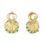 Guess Σκουλαρίκια Κρεμαστά από Ατσάλι Επιχρυσωμένα με Πέτρες