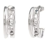 Guess Σκουλαρίκια Κρίκοι από Ατσάλι με Πέτρες