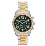 Michael Kors Lexington Γυναικείο Ρολόι 36mm Χρονογράφος Μπαταρίας με Χρυσό Μεταλλικό Μπρασελέ