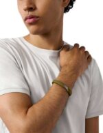 Emporio Armani Eagle Logo Ανδρικό Βραχιόλι από Δέρμα - Image 2