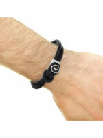 Emporio Armani Signature Ανδρικό Βραχιόλι από Δέρμα - Image 3