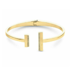 Calvin Klein Γυναικείο Βραχιόλι Ταυτότητα από Ατσάλι Επιχρυσωμένο με Ζιργκόν