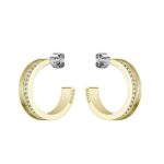 Boss Σκουλαρίκια Κρίκοι από Ατσάλι Επιχρυσωμένα