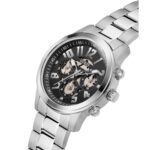 Guess Ανδρικό Ρολόι 44mm Μπαταρίας με Ασημί Μεταλλικό Μπρασελέ - Image 2