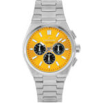 Thorton Ανδρικό Ρολόι Χρονογράφος Μπαταρίας με Ασημί Μεταλλικό Μπρασελέ