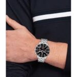 Tommy Hilfiger Sport Ανδρικό Ρολόι 41mm Χρονογράφος Μπαταρίας με Ασημί Μεταλλικό Μπρασελέ - Image 3