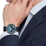 Tommy Hilfiger Troy Ανδρικό Ρολόι Χρονογράφος Μπαταρίας με Μπλε Δερμάτινο Λουράκι - Image 3