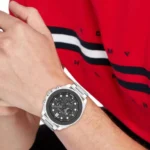 Tommy Hilfiger Morgan Ανδρικό Ρολόι Χρονογράφος Μπαταρίας με Ασημί Μεταλλικό Μπρασελέ - Image 4