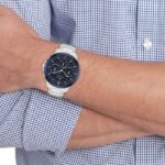 Tommy Hilfiger Henry Ανδρικό Ρολόι 50mm Χρονογράφος Μπαταρίας με Ασημί Μεταλλικό Μπρασελέ - Image 3