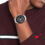 Tommy Hilfiger Rocky Ανδρικό Ρολόι Χρονογράφος Μπαταρίας με Ασημί Μεταλλικό Μπρασελέ - Image 3