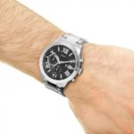 Guess Ανδρικό Ρολόι 42mm Χρονογράφος Μπαταρίας με Ασημί Μεταλλικό Μπρασελέ - Image 2
