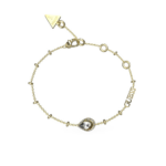 Guess Γυναικείο Βραχιόλι από Ατσάλι Επιχρυσωμένο με Ζιργκόν