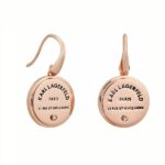 Karl Lagerfeld Σκουλαρίκια Κρεμαστά Επιχρυσωμένα με Πέτρες