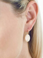 Karl Lagerfeld Σκουλαρίκια Κρεμαστά Επιχρυσωμένα με Πέτρες - Image 2