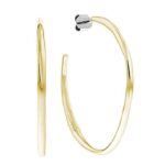 Calvin Klein Σκουλαρίκια Κρίκοι από Ατσάλι Επιχρυσωμένα