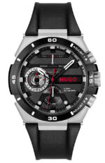 Ρολόι HUGO BOSS Wild Με Πολλαπλές Ενδείξεις Και Μαύρο Δερμάτινο Λουράκι 1530336 Κωδικός 1530336
