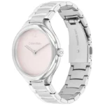 Calvin Klein Delight Γυναικείο Ρολόι 38mm Χρονογράφος Μπαταρίας με Ασημί Μεταλλικό Μπρασελέ