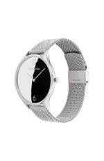 Calvin Klein Timeless Γυναικείο Ρολόι 38mm Μπαταρίας με Ασημί Μεταλλικό Μπρασελέ