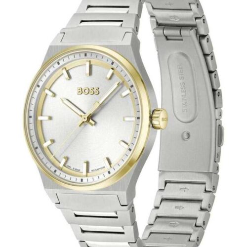 Boss-watch-15027341-500x500 BOSS Candor Silver Stainless Steel Bracelet Κωδικός προιόντος: 1502734 - Image 1