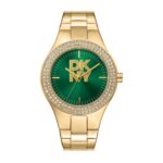 Μοντέρνο γυναικείο ρολόι με πράσινο καντράν Αριθμός είδους DK1L025M0055