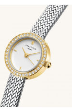 Rosefield Mini Small Edit Duotone Γυναικείο Ρολόι 20.4mm Μπαταρίας με Ασημί Μεταλλικό Μπρασελέ