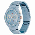 Tommy Hilfiger Carrie Γυναικείο Ρολόι Χρονογράφος με Μπλε Μεταλλικό Μπρασελέ 1782576