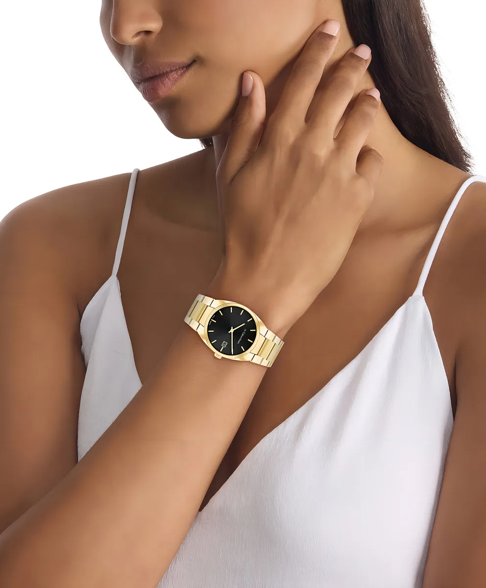 Calvin Klein Γυναικείο Ρολόι 34mm Μπαταρίας με Χρυσό Μεταλλικό Μπρασελέ - Image 4