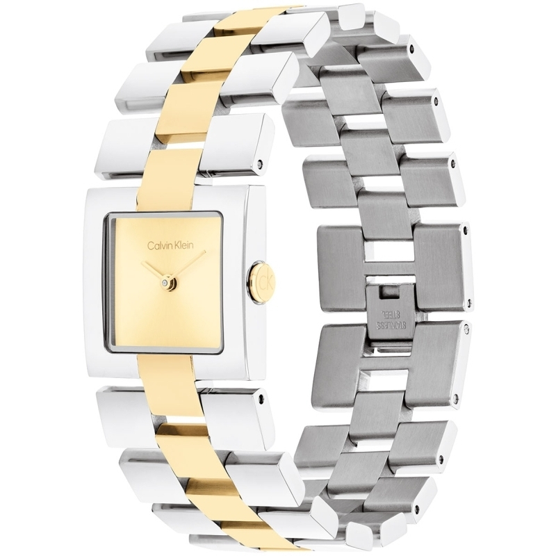 Calvin Klein Meridian Γυναικείο Ρολόι 22mm Μπαταρίας με Ασημί Μεταλλικό Μπρασελέ - Image 1