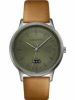 Lacoste Madrid Ανδρικό Ρολόι 41mm Μπαταρίας με Καφέ Δερμάτινο Λουράκι kod 2011035