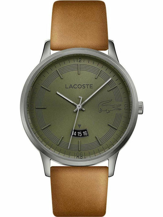Lacoste Madrid Ανδρικό Ρολόι 41mm Μπαταρίας με Καφέ Δερμάτινο Λουράκι kod 2011035 - Image 1